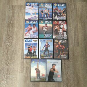 Bundle of 11 GILAD Bodies in Motion Step Workout Exercise Fitness DVDs